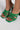 Full View Azalea Wang Cold Heart Chunky Sandal In Green