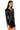 Side View Azalea Wang Come A Little Closer Mesh Pleather Jacket