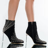 Front View Azalea Wang Come Alive At Night Stiletto Bootie In Black