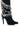 Full View Azalea Wang Conejito Black Suede Bootie With Rainbow Diamonds