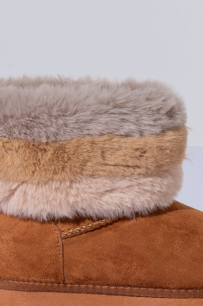 Extra View Azalea Wang Cozy Mode Flat Bootie In Beige