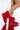 Front View Azalea Wang Cozy Mode Flat Bootie In Red