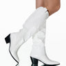 Front View Azalea Wang Croc It To Me Western Boot