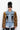 Back View Azalea Wang Crush On You Lace Up Denim Jacket With Faux Fur Sleeves