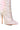 Full View Azalea Wang Crystalize Embellished Feather Flower Bootie In Pink