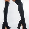 Front View Azalea Wang Dang Sis Chunky Bootie In Black