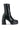 Side View Azalea Wang Danielle Chunky Bootie In Black Stretch