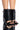 Front View Azalea Wang Daring Fold Over Wedge Bootie Sandal In Black