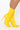 Side View Azalea Wang Darling Stiletto Heel Bootie In Yellow