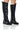 Front View Azalea Wang Darma Black Pu Boot