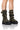 Front View Azalea Wang Dawkins Camo Buckle Detail Bootie