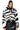 Detail View Azalea Wang Dayanne Faux Fur Zebra Coat