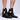 Front View Azalea Wang Deegan Black Buckle Bootie