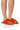 Front View Azalea Wang Delores Rope Upper Sandal In Orange