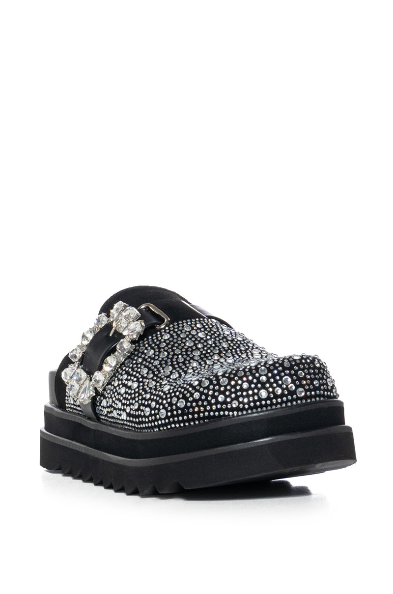 Detail View Azalea Wang Desdemona Black Flat