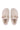 Side View Azalea Wang Devany White Sherpa Slip On Clog