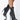 Front View Azalea Wang Diamond Dreams Stiletto Bootie In Black Multi