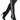 Front View Azalea Wang Diamond Everything Stiletto Boot In Black