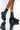 Front View Azalea Wang Diamonds On My Feet Flatform Bootie In Black