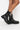 Side View Azalea Wang Diamonds On My Feet Flatform Bootie In Black