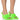 Front View Azalea Wang Dickinson Fur Mule In Lime