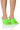 Front View Azalea Wang Dickinson Fur Mule In Lime