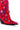 Full View Azalea Wang Diligent Red Brocade And Gems Western Bootie