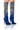 Front View Azalea Wang Discoteca Blue Sequin Boot