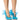 Front View Azalea Wang Discreet Tulle Polka Dot Pump In Blue