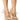 Front View Azalea Wang Discreet Tulle Polka Dot Pump In Nude