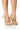 Front View Azalea Wang Discreet Tulle Polka Dot Pump In Nude