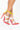 Side View Azalea Wang Do It Like I Do Stiletto Bootie In Red Multi