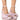 Front View Azalea Wang Do Not Disturb Embellished Bow Chunky Sandal In Light Pink