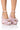 Front View Azalea Wang Do Not Disturb Embellished Bow Chunky Sandal In Light Pink