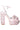 Side View Azalea Wang Do Not Disturb Embellished Bow Chunky Sandal In Light Pink