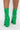 Detail View Azalea Wang Do Your Worst Chunky Heel Bootie In Green