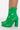 Full View Azalea Wang Do Your Worst Chunky Heel Bootie In Green