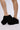 Front View Azalea Wang Dolorita Black Sherpa Clog