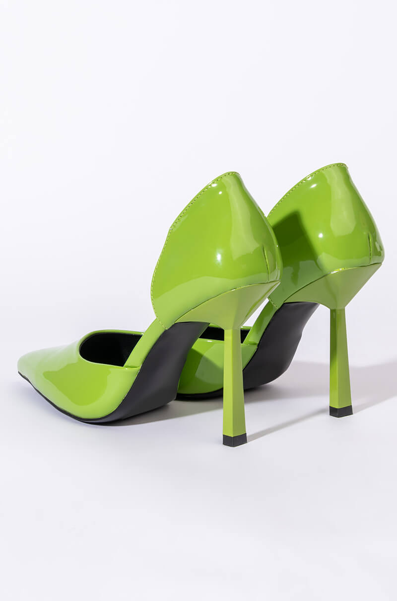 Full View Azalea Wang Dont Trip Stiletto Pump In Green 4