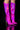 Front View Azalea Wang Dont Wanna Fall In Love Holographic Stiletto Boot In Pink