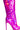 Full View Azalea Wang Dont Wanna Fall In Love Holographic Stiletto Boot In Pink