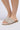 Side View Azalea Wang Dowe Caged Sandal In White