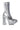 Side View Azalea Wang Dragonet Silver Chunky Bootie