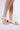 Side View Azalea Wang Dreamy White And Gold Abstract Sandal