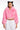 Extra View Azalea Wang Drew Faux Fur Bomber With Rib Trim In Pink