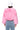 Full View Azalea Wang Drew Faux Fur Bomber With Ribbed Knit Trim In Pink