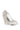 Back View Azalea Wang Dripping Diamonds Ruffle Pump In White