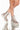 Front View Azalea Wang Dripping In Pearls Flatform Bootie In Nude