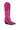 Back View Azalea Wang Driven Rhinestone Western Boot In Fuchsia