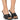 Front View Azalea Wang Eartha Embellished Fishnet Sandal In Black